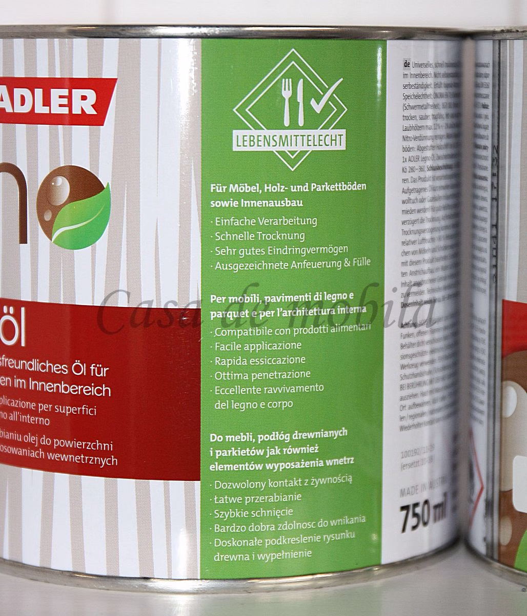 Möbel-Öl 750ml LEGNO farblos Möbel-Öl 750ml LEGNO farblos