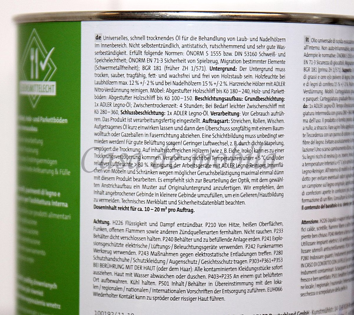 Möbel-Öl 750ml LEGNO farblos Möbel-Öl 750ml LEGNO farblos