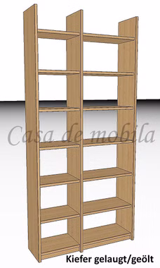 Massivholz Bücherregal Wandregal Büroregal Regal holz CONTRA kiefer massiv gelaugt geölt casademobila