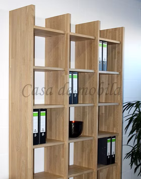 Bueroregal-136x236-Wildeiche-Bianco-geoelt-5-Projekt216-61.jpg Massivholz Regal 136x236x33cm CONTRA Eiche massiv weiss Bianco Casa de mobila Goslar