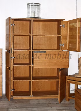 Highboard 98x149x42cm ACERRO rustikale Asteiche massiv natur geölt Highboard 98x149x42cm ACERRO rustikale Asteiche massiv natur geölt