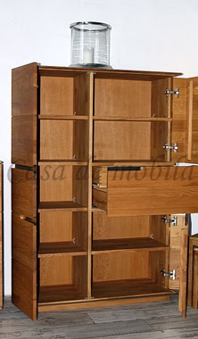 Highboard 98x149x42cm ACERRO rustikale Asteiche massiv natur geölt Highboard 98x149x42cm ACERRO rustikale Asteiche massiv natur geölt