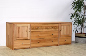 Massivholz kommode mit schubladen CONTRA 178x65x46cm kernbuche massiv natur geölt Casa de mobila Goslar Massivholz kommode mit schubladen CONTRA 178x65x46cm kernbuche massiv natur geölt Casa de mobila Goslar