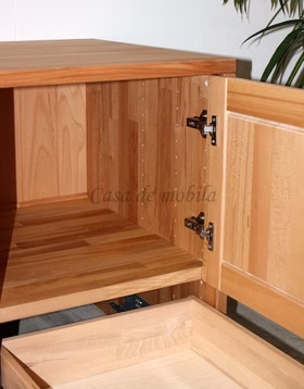 TV-Lowboard 178x65x46cm CONTRA Massivholz TV-Lowboard 178x65x46cm CONTRA Massivholz