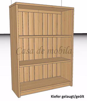 Massivholz Büroregal mit Rückwand CONTRA 89x123x33cm Kiefernholz massiv gelaugt geölt Casa de mobila Goslar Massivholz Büroregal mit Rückwand CONTRA 89x123x33cm Kiefernholz massiv gelaugt geölt Casa de mobila Goslar