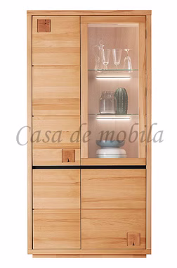 Hochschrank mit Hirnholz Glastür rechts CENTRO 103x205x40cm Kernbuche massiv natur geölt Casademobila Goslar Hochschrank mit Hirnholz Glastür rechts CENTRO 103x205x40cm Kernbuche massiv natur geölt Casademobila Goslar