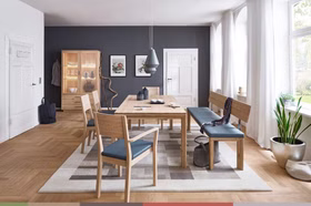 Armlehnstuhl 58x90x55cm SILENT 1 Massivholz geölt Lederpolster Armlehnstuhl 58x90x55cm SILENT 1 Massivholz geölt Lederpolster