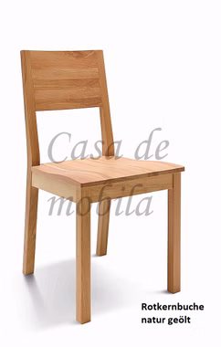 Stuhl 45x90x55cm SILENT I Massivholz geölt Esszimmer-stuhl 45x90x55cm SILENT I kernbuche, Asteiche geölt Casa de mobila Goslar