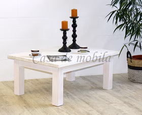 Massivholz Couchtisch rechteckig PINEA 105x44x75cm Pinie massiv weiß gebürstet Casa de mobila Goslar Massivholz Couchtisch rechteckig PINEA 105x44x75cm Pinie massiv weiß gebürstet Casa de mobila Goslar