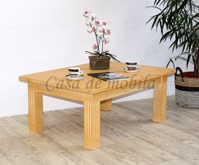 Massivholz Wohnzimmertisch PINEA Pinie massiv Honigfarben mediterraneo gebürstet casademobila Goslar