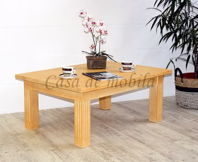 Spanische möbel Couchtisch PINEA Pinie massiv Honigfarben mediterraneo gebürstet casademobila Goslar