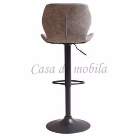 Barhocker JENNIFER 47x103x59cm höhenverstellbar Lederimitat anthrazit Gestell schwarz Barhocker JENNIFER 47x103x59cm höhenverstellbar Lederimitat anthrazit Gestell schwarz