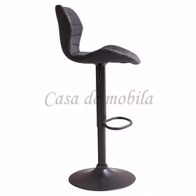 Bistrohocker JENNIFER 47x103x59cm höhenverstellbar Lederimitat schwarz Gestell schwarz Casa de mobila Goslar Bistrohocker JENNIFER 47x103x59cm höhenverstellbar Lederimitat schwarz Gestell schwarz Casa de mobila Goslar