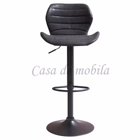 Barhocker JENNIFER 47x103x59cm höhenverstellbar Lederimitat schwarz Gestell schwarz Barhocker JENNIFER 47x103x59cm höhenverstellbar Lederimitat schwarz Gestell schwarz