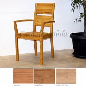 Armlehnstuhl 58x95x56cm SILENT 2 Massivholz geölt Armlehnstuhl 58x95x56cm SILENT 2 Massivholz geölt