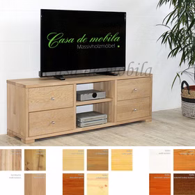 Massivholz TV-Lowboard CONTRA kiefer massiv natur-gelaugt geölt-kirsch-honig-dunkelbraun kolonial-buche-eiche casademobila Massivholz TV-Lowboard CONTRA kiefer massiv natur-gelaugt geölt-kirsch-honig-dunkelbraun kolonial-buche-eiche casademobila