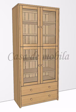 Vitrine mit 4 Holzböden 89x199x46 cm CONTRA Kiefernholz Vitrine mit 4 Holzböden 89x199x46 cm CONTRA Kiefernholz Casa de mobila Goslar