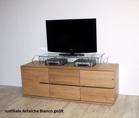 Massivholz TV-Kommode ACERRO 181x64x56cm rustikale Asteiche massiv Bianco geölt Casa de mobila Goslar Massivholz TV-Kommode ACERRO 181x64x56cm rustikale Asteiche massiv Bianco geölt Casa de mobila Goslar