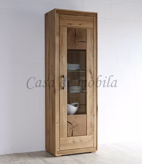 Vitrine mit Hirnholz 1 türig RUSTIC Wildeiche massiv geölt casademobila Goslar Vitrine mit Hirnholz 1 türig RUSTIC Wildeiche massiv geölt casademobila Goslar
