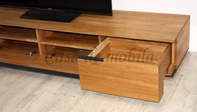 TV-Lowboard 241x35x42cm ACERRO rustikale Asteiche massiv TV-Lowboard 241x35x42cm ACERRO rustikale Asteiche massiv