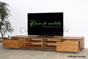 Breite TV-kommode ACERRO 241x35x42cm rustikale Asteiche massiv natur oder bianco geölt Casademobila Goslar Breite TV-kommode ACERRO 241x35x42cm rustikale Asteiche massiv natur oder bianco geölt Casademobila Goslar