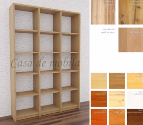 Stollenregal holzregal CONTRA kiefer massiv natur kirsch dunkelbraun buche eiche weiss bianco casademobila