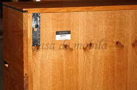 Hänge-Lowboard 241x60x42cm ACERRO rustikale Asteiche massiv Hänge-Lowboard 241x60x42cm ACERRO rustikale Asteiche massiv