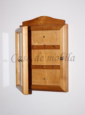 Schlüsselkasten 20x30x6cm DECOR Pappel massiv honigfarben lackiert Schlüsselkasten 20x30x6cm DECOR Pappel massiv honigfarben lackiert
