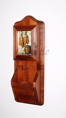 Massivholz Schlüsselschrank mit Briefablage DECOR 20x55x10cm Pappel kirschfarben casademobila Goslar Massivholz Schlüsselschrank mit Briefablage DECOR 20x55x10cm Pappel kirschfarben casademobila Goslar