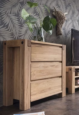 Massivholz Kommode mit schubladen WOODSTOCK Eiche Wildeiche massiv geölt casademobila Massivholz Kommode mit schubladen WOODSTOCK Eiche Wildeiche massiv geölt casademobila