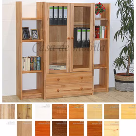 Vitrine 160x159x46/33cm CONTRA Massivholz Vitrine mit Regale CONTRA 160x159x46/33cm Massivholz Casa de mobila Goslar