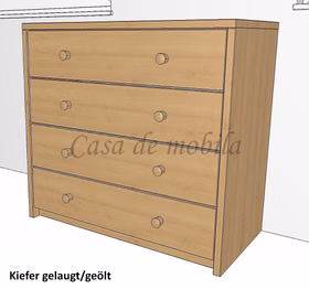 Schubladenkommode CONTRA 89x84x46cm kiefer massiv gelaugt geölt Massivholz Schubladenkommode CONTRA 89x84x46cm kiefer massiv gelaugt geölt Casa de mobila Goslar