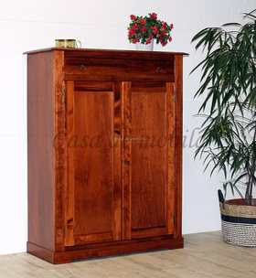 Massivholz Vertiko TOSCANA 105x134x42cm Pappel massiv kirschbaumfarben lackiert Casa de mobila Goslar Massivholz Vertiko TOSCANA 105x134x42cm Pappel massiv kirschbaumfarben lackiert Casa de mobila Goslar