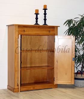 Massivholz Anrichte 105x134x42cm TOSCANA Pappel massiv honigfarben lackiert Casa de mobila Goslar
