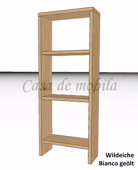Massivholz Standregal DVD Regal schmal CONTRA eiche wildeiche massiv weiss bianco geölt Casademobila Goslar Massivholz Standregal DVD Regal schmal CONTRA eiche wildeiche massiv weiss bianco geölt Casademobila Goslar
