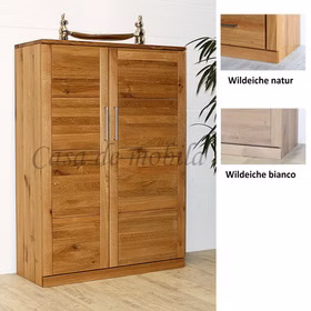 Massivholz Highboard 102x143x40cm PALERMO Wildeiche massiv natur oder Bianco geölt Casa de mobila Goslar Massivholz Highboard 102x143x40cm PALERMO Wildeiche massiv natur oder Bianco geölt Casa de mobila Goslar