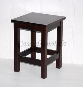Holz Sitzhocker,Hocker ANTON Kernbuche,buche braun kolonial dunkelbraun kolonialstil