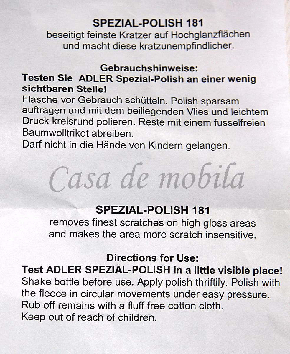 Spezial Polish 181 100ml ADLER Spezial Polish 181 100ml ADLER