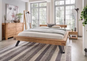 Massivholz Schlafzimmer möbel WOODSTOCK Eiche Wildeiche massiv geölt mit Wuchsrissen casademobila