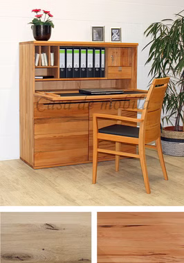 Sekretär 120x127x47cm HOME OFFICE AMENO Aktenschrank Eiche und kernbuche massiv casademobila Sekretär 120x127x47cm HOME OFFICE AMENO Aktenschrank Eiche und kernbuche massiv casademobila