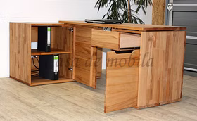 schreibtisch schrank kombination Home Office Ameno 150x76x60cm kernbuche massiv natur geölt Casa de mobila Goslar schreibtisch schrank kombination Home Office Ameno 150x76x60cm kernbuche massiv natur geölt Casa de mobila Goslar