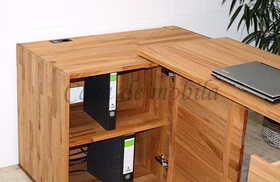 119.HO-181280 Schreibtisch Home Office Decker Massivholz 119.HO-181280 Verwandlungs Sideboard Home Office Decker Vollholz