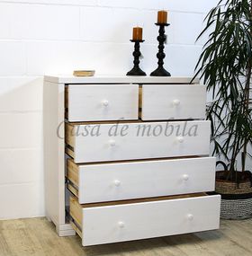 Schubladenschrank 100x104x43cm GULDBORG Kiefernholz weiß
