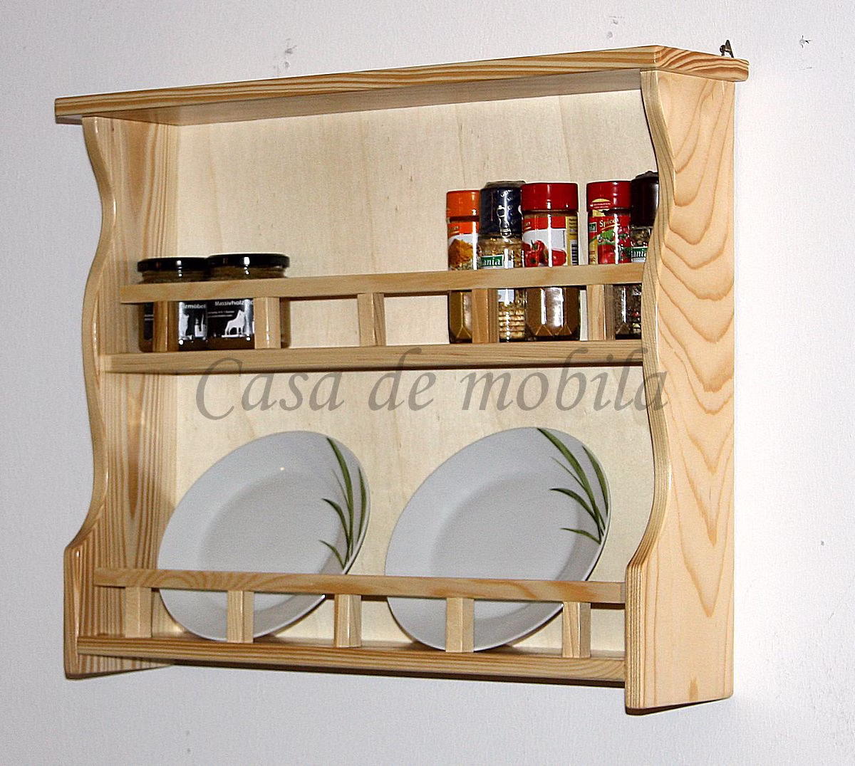 Massivholz tellerregal 58x47x12cm DECOR Fichte massiv natur lackiert Casa de mobila Goslar Massivholz tellerregal 58x47x12cm DECOR Fichte massiv natur lackiert Casa de mobila Goslar