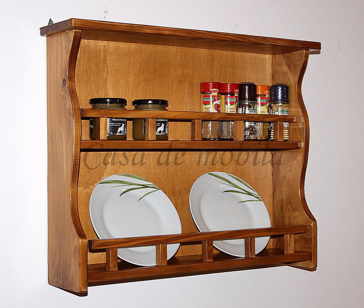 Massivholz hängeregal küche 58x47x12cm DECOR Fichte massiv honigfarben lackiert Casa de mobila Goslar Massivholz hängeregal küche 58x47x12cm DECOR Fichte massiv honigfarben lackiert Casa de mobila Goslar