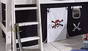 Vorhang 4teilig für Hochbett INFANSKIDS TOBYKIDS halbhoch Pirat Vorhang 4teilig für Hochbett INFANSKIDS TOBYKIDS halbhoch Pirat