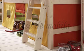 Vorhang 4teilig für Hochbett INFANSKIDS TOBYKIDS halbhoch Orange Gelb Vorhang 4teilig für Hochbett INFANSKIDS TOBYKIDS halbhoch Orange Gelb