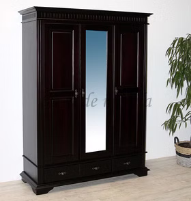 Massivholz Kleiderschrank mit spiegel 154x205x58cm DAHLIA 3türig Fichte kolonial von Casa de mobila Goslar Bmob Massivholz Kleiderschrank mit spiegel 154x205x58cm DAHLIA 3türig Fichte kolonial von Casa de mobila Goslar Bmob