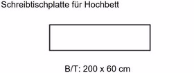 Massivholz Schreibtischplatte Hochbett 200x60cm INFANSKIDS Kiefer massiv weiß lasiert Casademobila Goslar Massivholz Schreibtischplatte Hochbett 200x60cm INFANSKIDS Kiefer massiv weiß lasiert Casademobila Goslar