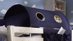 Tunnelzelt für Hochbett INFANSKIDS TOBYKIDS Blau